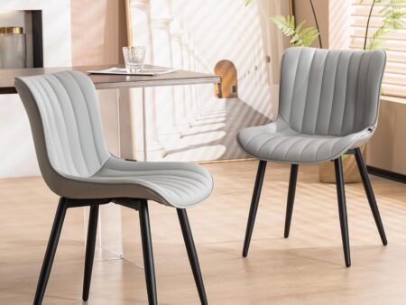 Gray dining chair set